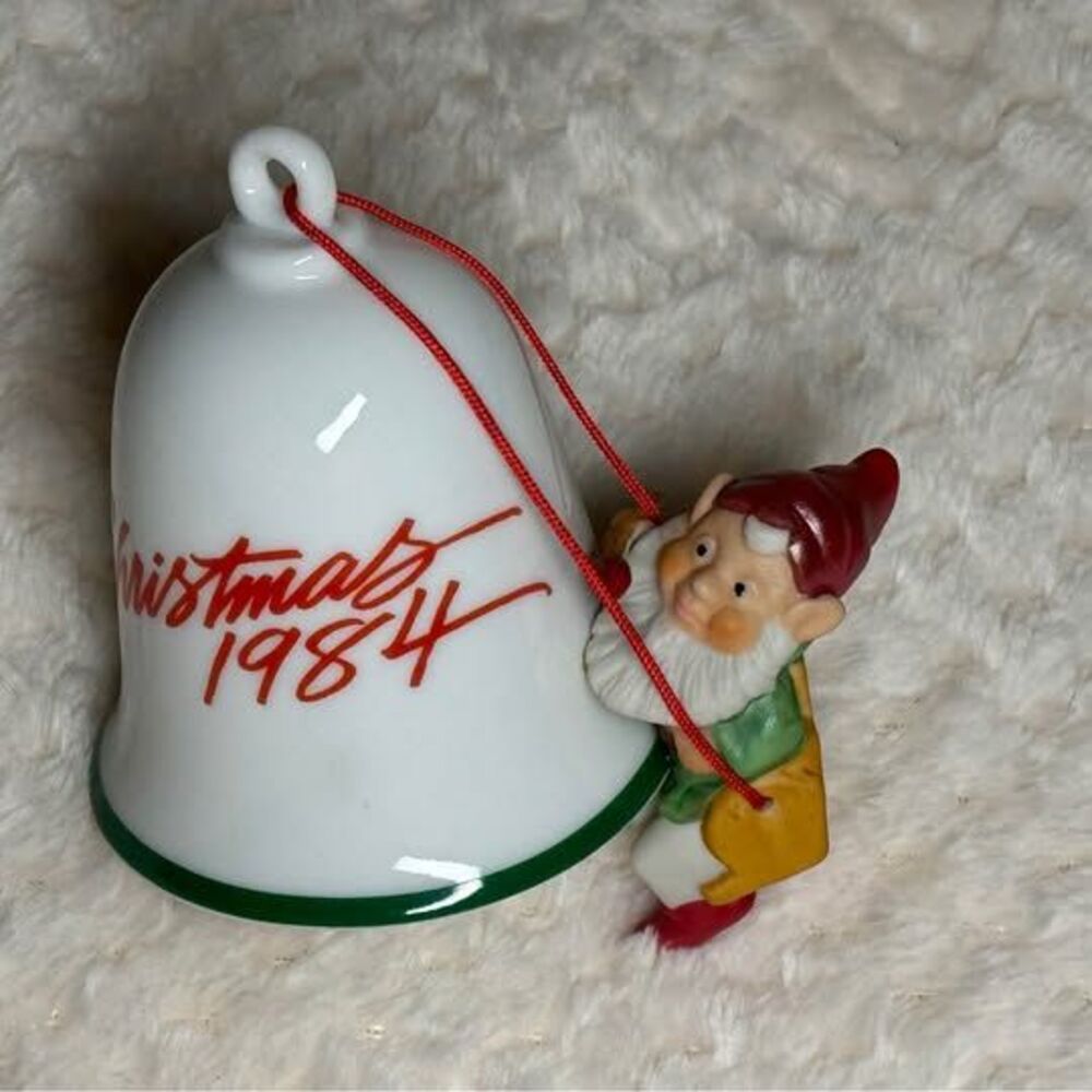 Vintage 1984 Hallmark Christmas Bell Ornament